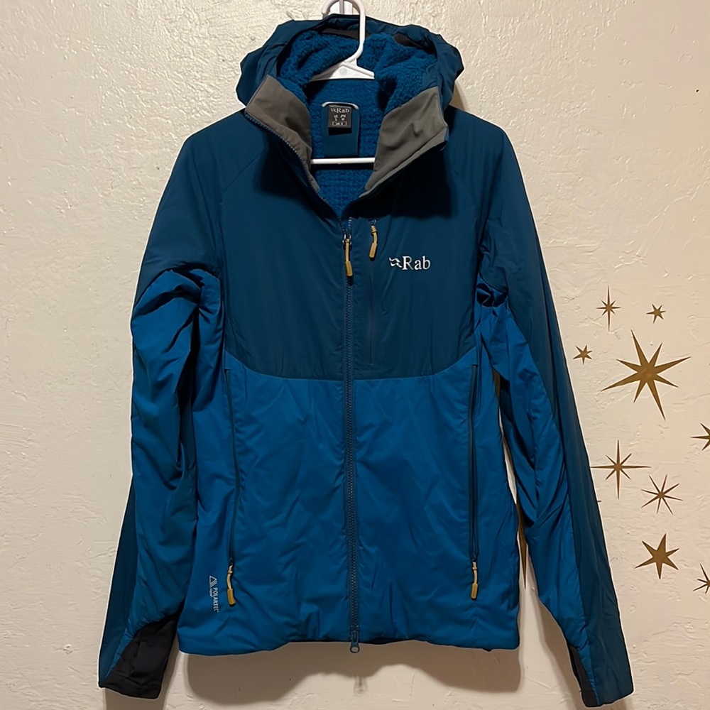 Rab Alpha Direct Jacket in Atlantis (blue)